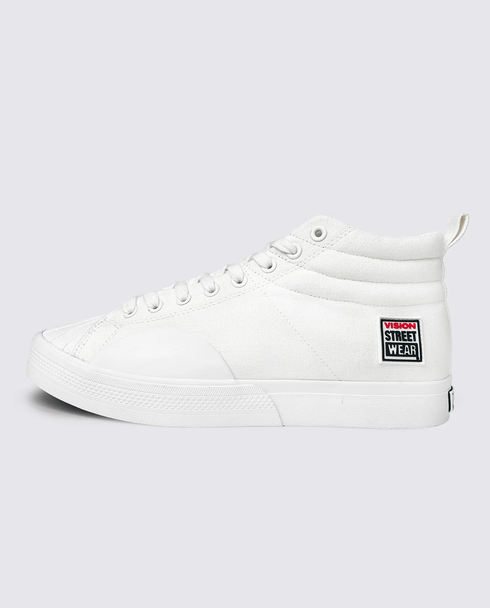 CANVAS HIGH TOP SNEAKERS - WHITE - Image 2